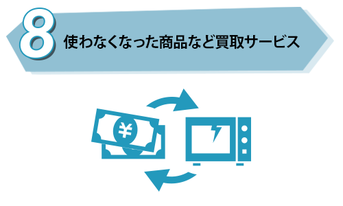 使わなくなった商品など買取サービス