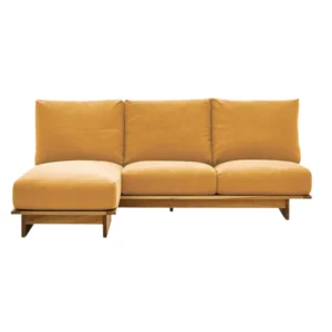 関家具 ニッポネア ARUJI ソファ 3.5P カウチ OAK 狐色 レンタル