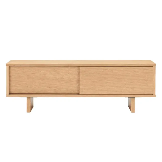 無印良品 オーク材ＡＶラック薄型（引戸）・幅１１０ｃｍ レンタル