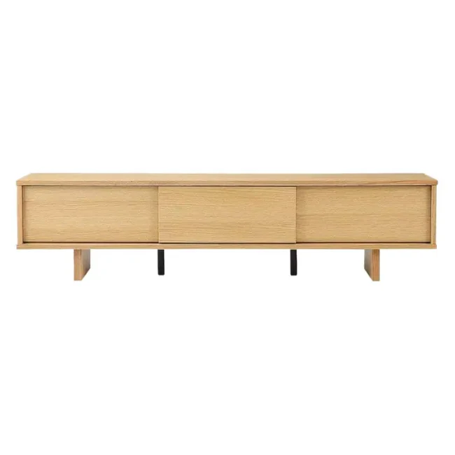 無印良品 オーク材ＡＶラック薄型（引戸）・幅１５０ｃｍ レンタル