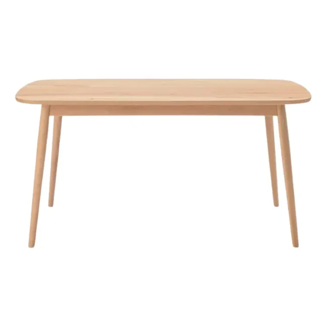 無印良品 オーク材テーブル・丸脚・幅１５０ｃｍ レンタル
