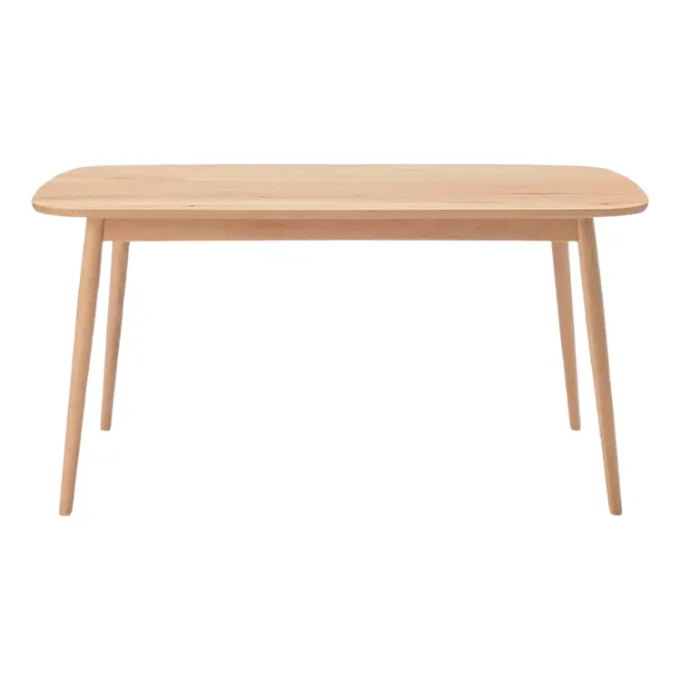 無印良品 オーク材テーブル・丸脚・幅１５０ｃｍ レンタル