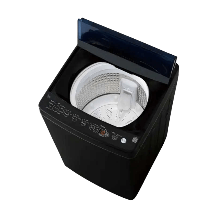 黒色家電セット 全自動洗濯機